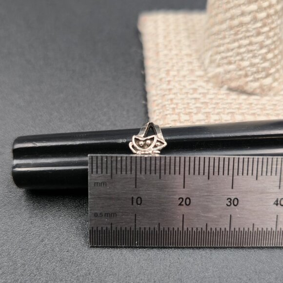 Size 2.75 Sterling Silver Butterfly Animal Toe Band Ring A6458 - Picture 6 of 7